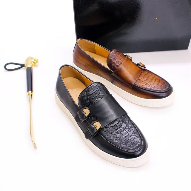 LuxeLeather Monkstrap Shoes