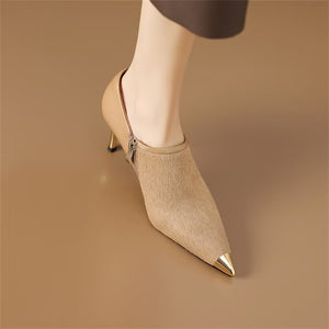 RefinedEdge Cow Leather Pumps