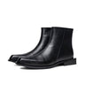 ElegantCow Buckle Round-Toe Men's Boots