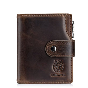 Ultra-Slim Signature Leather Wallet