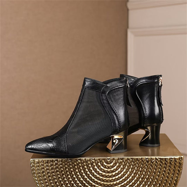 SophisticateSheen Leather Heels