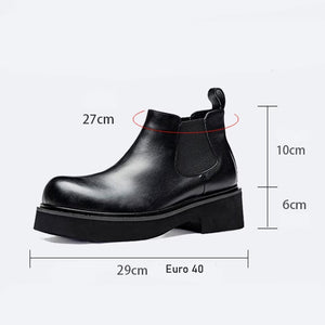SleekPoint Leather Slip-On Boots