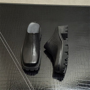 SleekEase Leather Slip-On Boots