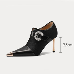 Svelte Zipper Accent High Heels