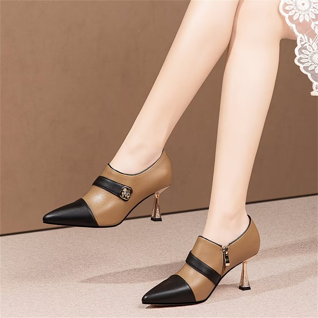 Luxury Leather Pointed Pumps