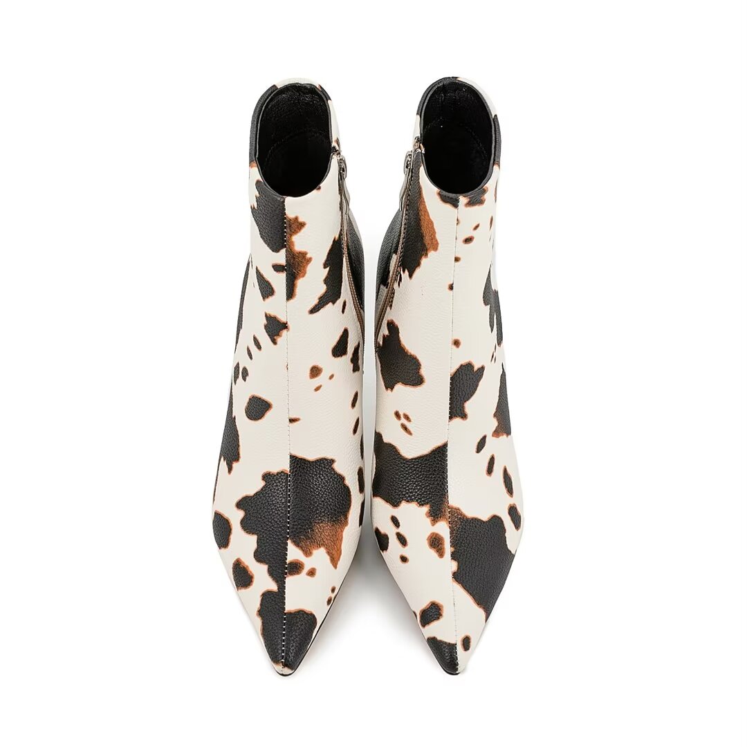 Pointed Allure High Ankle Boots