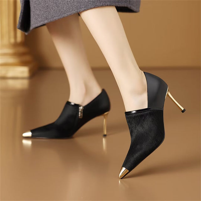 RefinedEdge Cow Leather Pumps