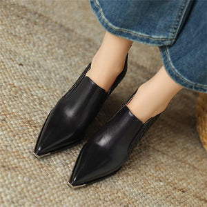 Sophisticated High Heel Cow Leather Pumps