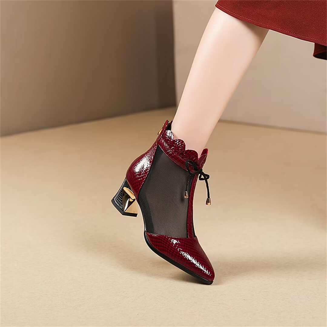 UrbanSheen Zipper Heels