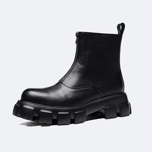 MetroChic High Ankle Leather Men's Boots