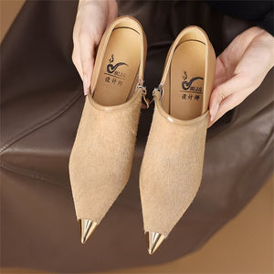 RefinedEdge Cow Leather Pumps