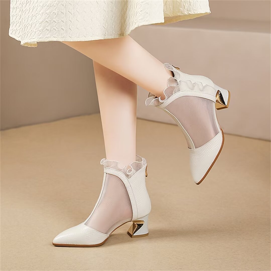 PointedPerfection Zip Heels