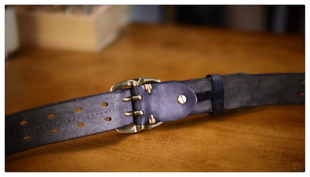 Refined Gentleman's Cowskin Belt