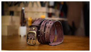 Refined Gentleman's Cowskin Belt