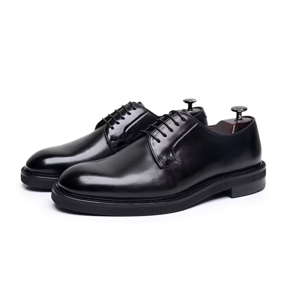 ClassicGent Cowhide Lace-Up Men's Dress Shoes