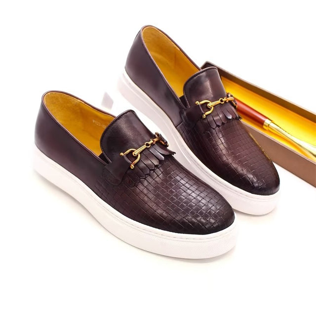 LuxeLeather Exotic Slip-on Casual Shoes