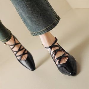 Exotic Square-Toe Mary Janes