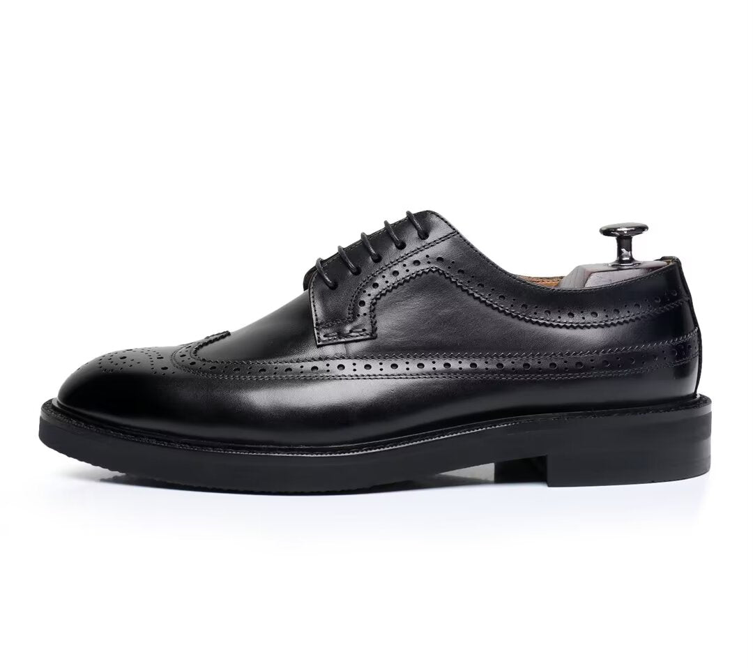 ElegantStride Cowhide Leather Men's Dress Shoes