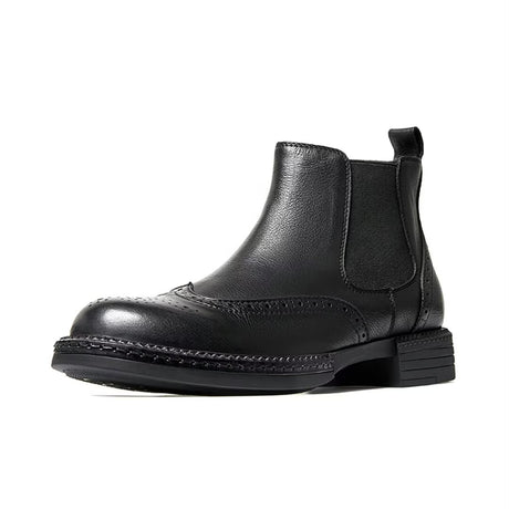 SleekElegance Men's Slip-On Boots