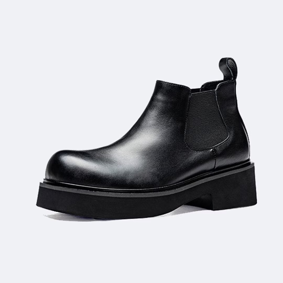 SleekPoint Leather Slip-On Boots