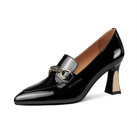 Classic Chic Cow Leather Pumps