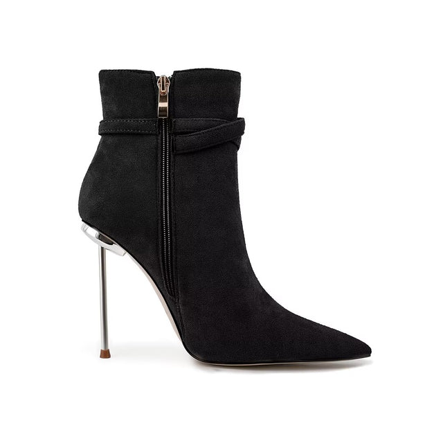 Chic Pointed Toe Stiletto Ankle Boots
