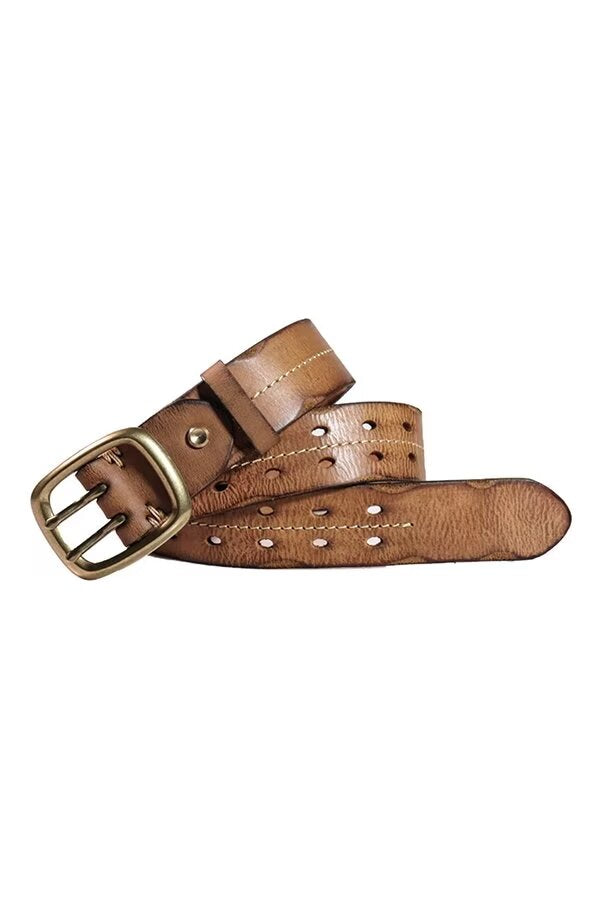 Refined Gentleman's Cowskin Belt