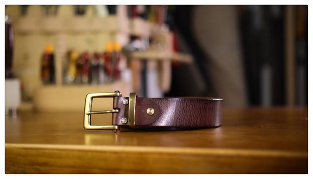 Premium Cowskin Belt with Copper Buckle