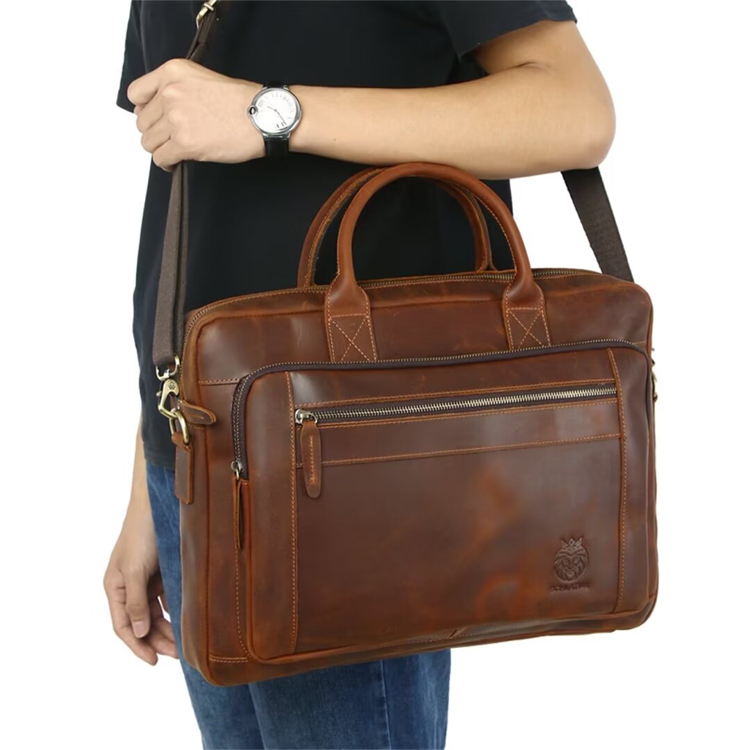 Classic Square Leather Brief