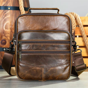 Sophisticated Sojourn Men's Leather Bag