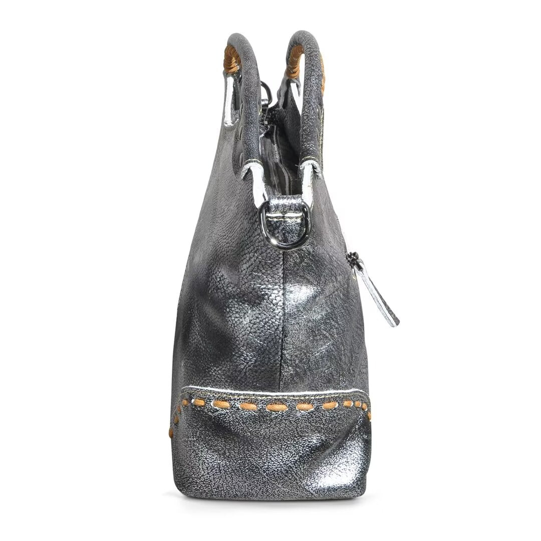 Classic Chic Leather Ensemble Tote