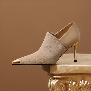 RefinedEdge Cow Leather Pumps