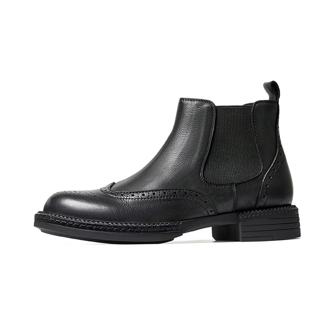 SleekElegance Men's Slip-On Boots