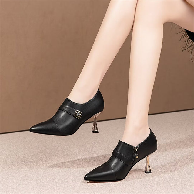 Luxury Leather Pointed Pumps