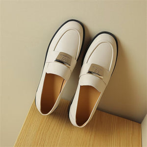 Versatile Leather Flats with Lift