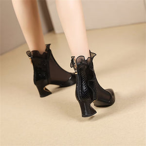 PointedPerfection Zip Heels