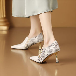 SleekSlip SnakeSkin Heels