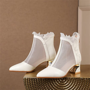 PointedPerfection Zip Heels