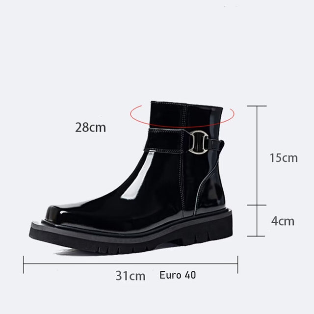 ElegantCow Ankle Zipper Boots