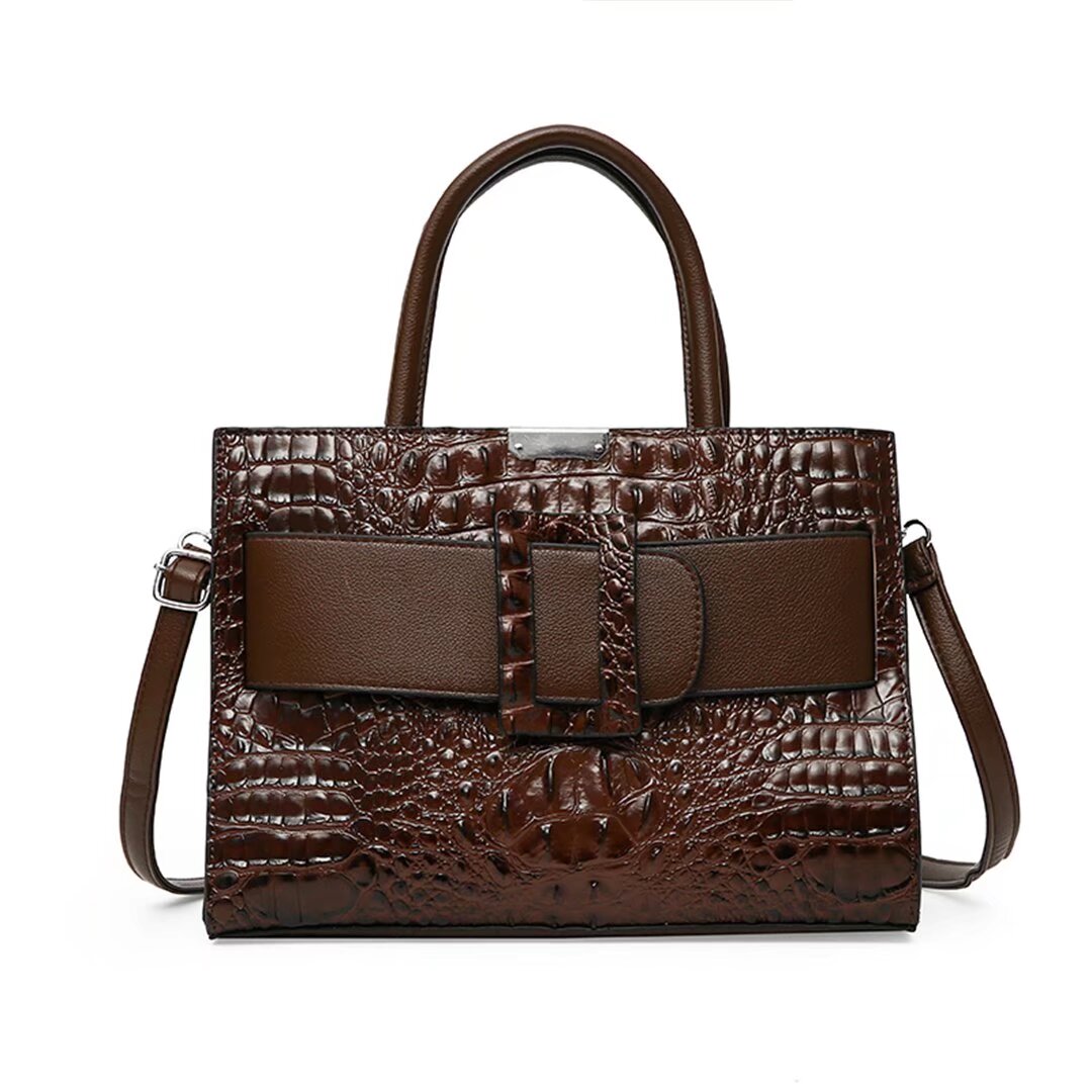 LuxeCroc Alligator-Inspired Tote