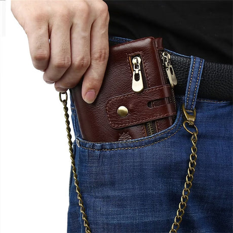 Sleek Minimalist Cowhide Wallet