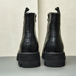 Veltique Office Zipper Boots