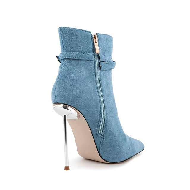 Chic Pointed Toe Stiletto Ankle Boots