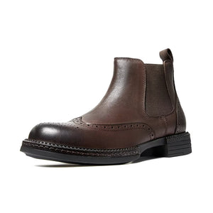 SleekElegance Men's Slip-On Boots