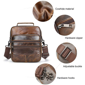 Sophisticated Sojourn Men's Leather Bag