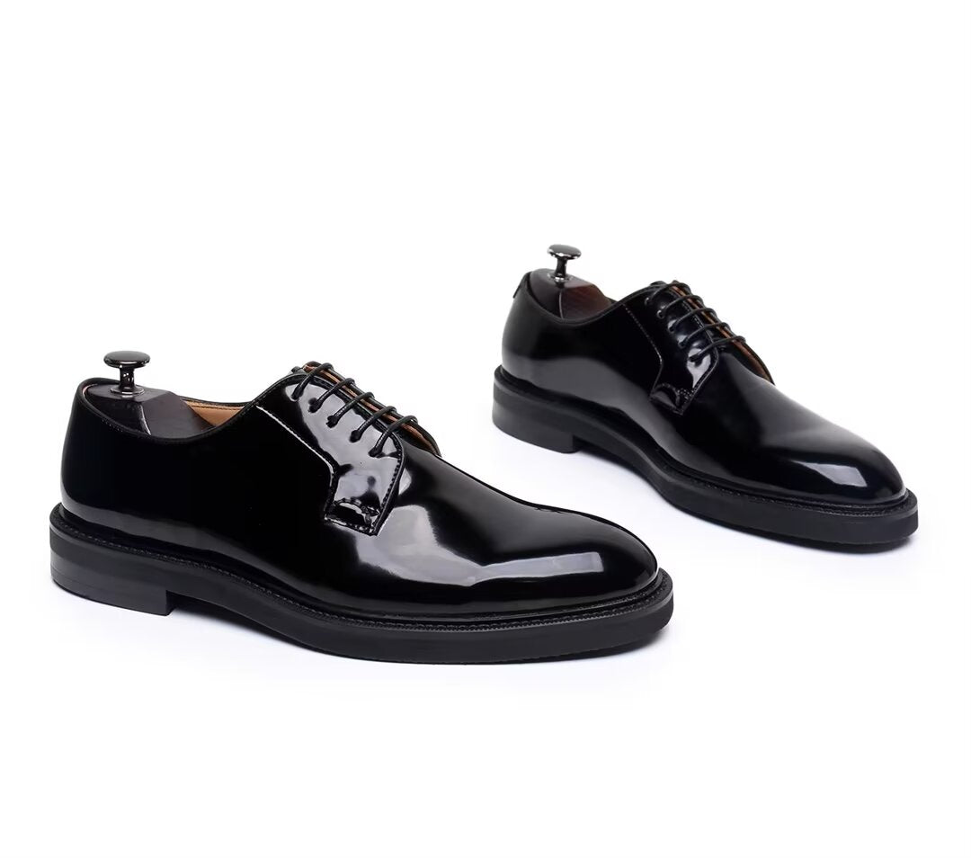 ClassicGent Cowhide Lace-Up Men's Dress Shoes