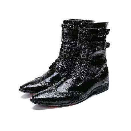 Contemporary Style Pointed-Toe Men's Boots
