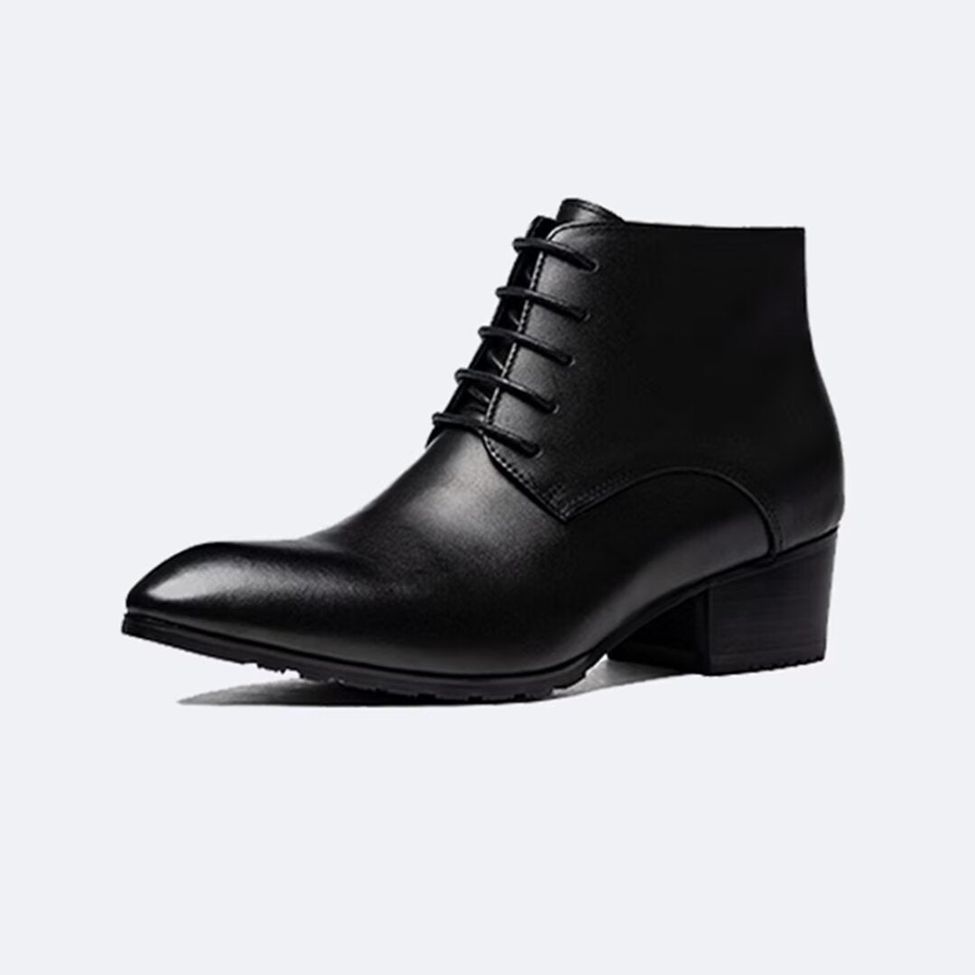 SharpLux Pointed Toe Leather Boots