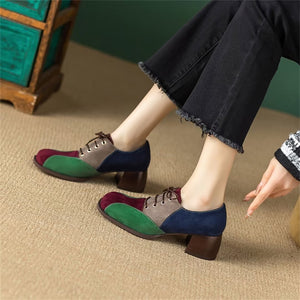 Round Toe Women's Pumps with 5cm Heel