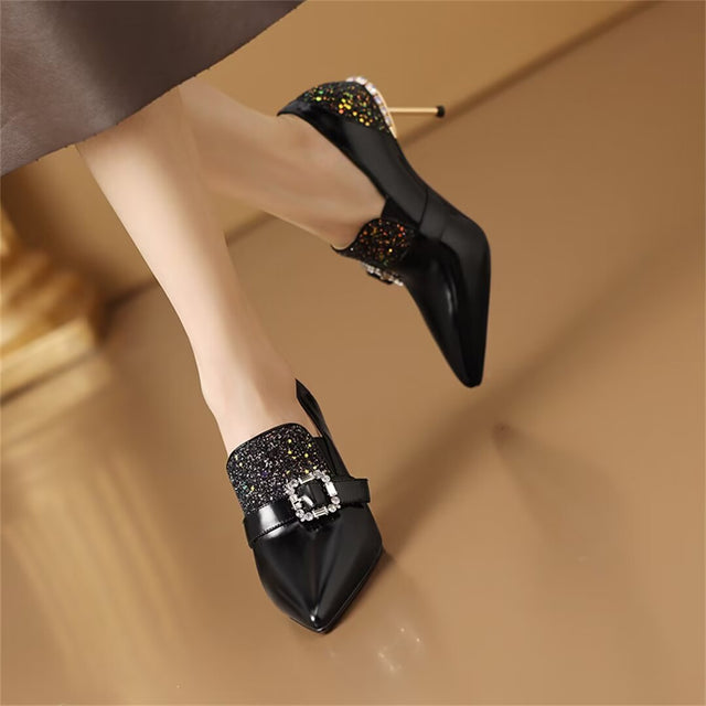 ClassicPoint Cow Leather Heels